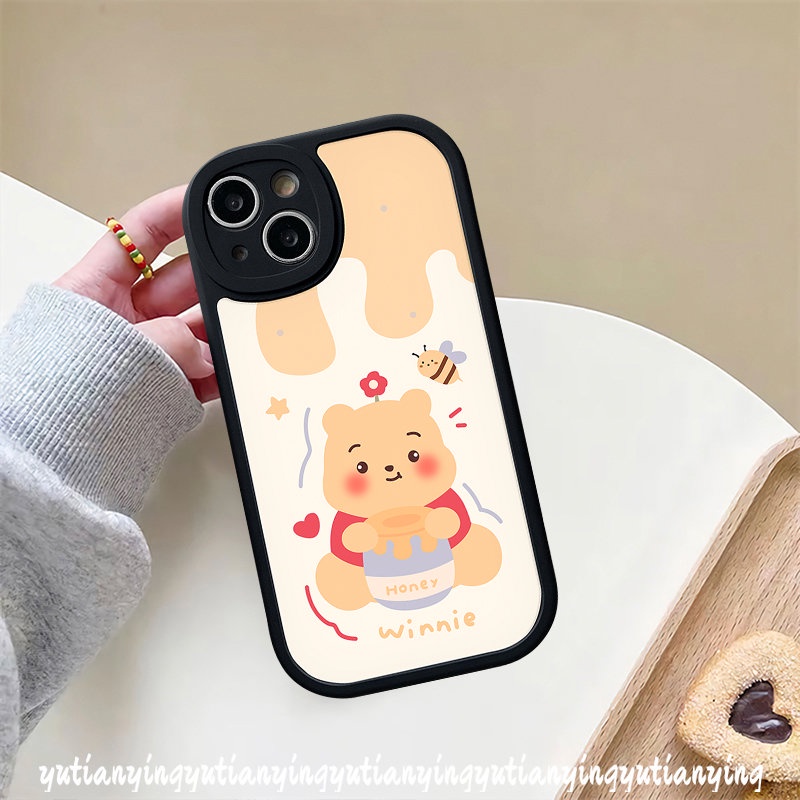 Cute Strawberry Bear Case for Infinix Smart 6 5 Hot 10s 10T 11 10 11s 9 Play Hot Note 8 10 Lite Cartoon Winnie The Pooh Lotso Soft Tpu Back Cover