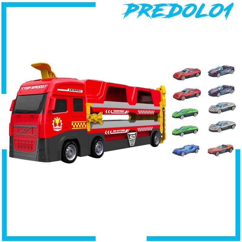 [Predolo1] Hauler Launch Vehicles Play Set Interaktif Lipat Untuk Hadiah Ulang Tahun Dengan6