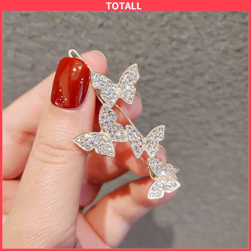 COD Jepit Rambut Butterfly Hairpin Elegance Shining Untuk Korea Fashion-Totall