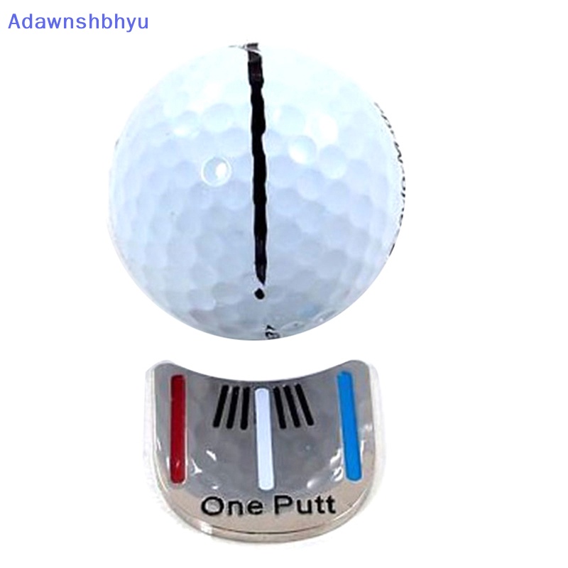 Adhyu One Putt Desain Tanda Bola Golf plus Topi Golf Magnet Klip Penanda Golf Drop Ship ID