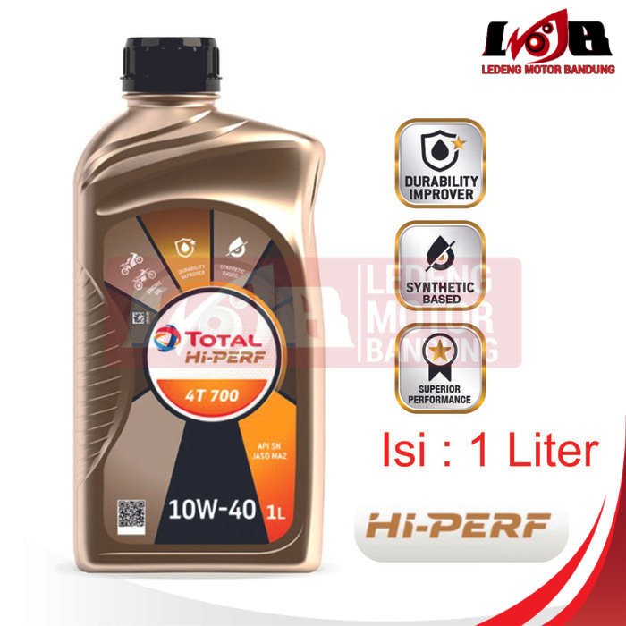 Total Energies Hi-Perf Oli Motor 4T 700 Bebek Sport 10W-40 1L