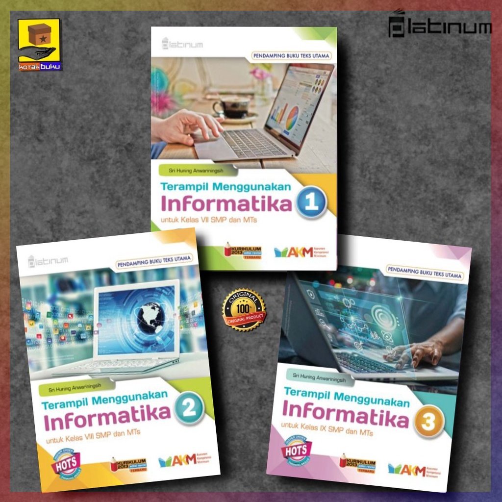 Buku Informatika Kelas 7 8 9 / Informatika SMP / PLATINUM HOTS / TIK SMP / SEKOLAH PENGGERAK / RB R1