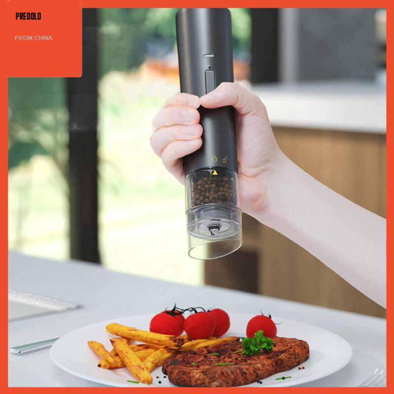 [Predolo] Pepper Mill Stainless Steel Penggiling Gilingan Lada Otomatis Untuk BBQ Accs Tools