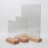 

TERMURAH....Wood Holder Card Tag Holder Kayu 8cm Stand Akrilik