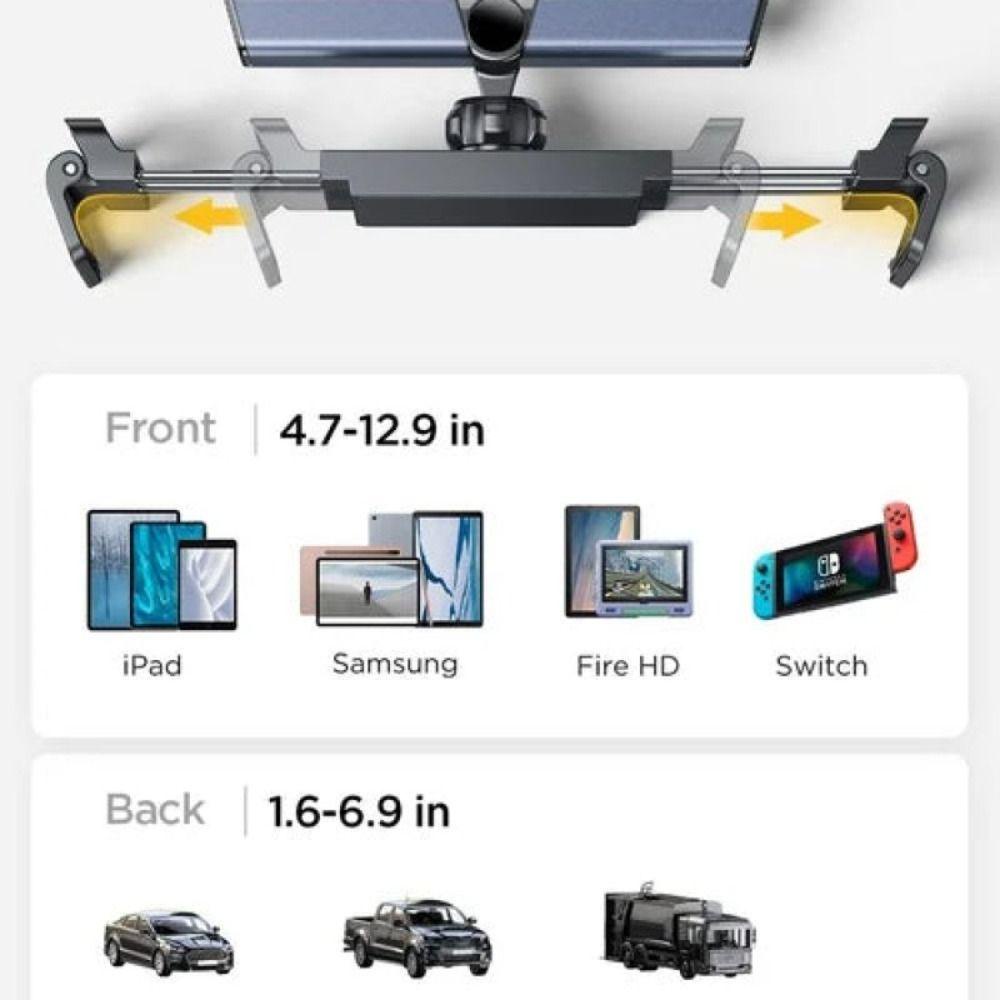 Lanfy Onboard Tablet Bracket Teleskopik Untuk Ponsel Tablet Tablet Stand Stretchable Tablet Mount Braket Dudukan Belakang Supporter Stand