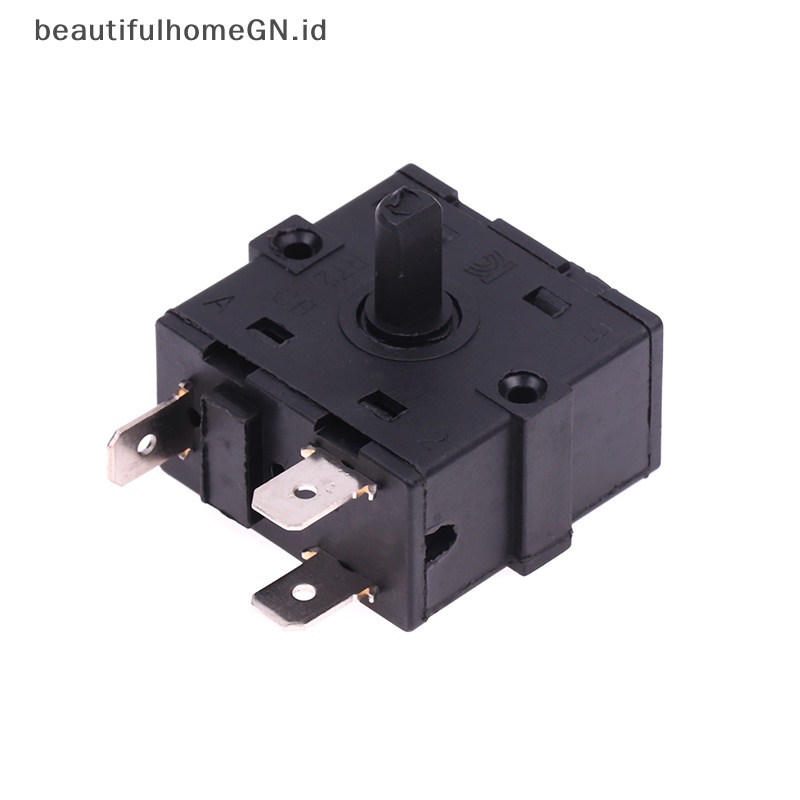 {Cantik} Selector Saklar Putar 3/5 Pin 2/4posisi AC 250V 16A Pemanas Ruangan Listrik~