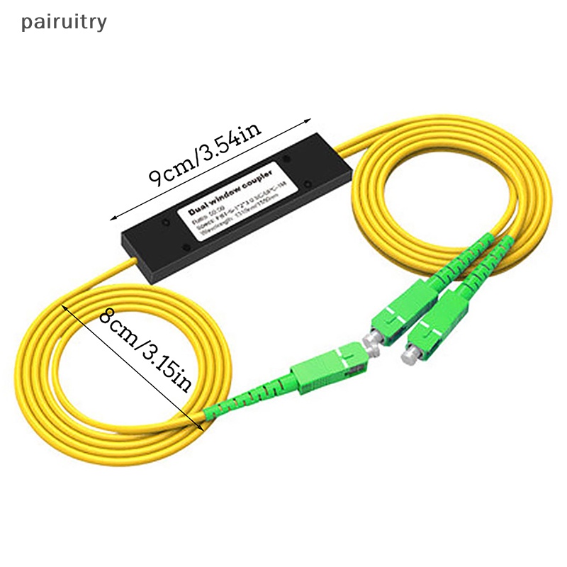 Prt 1Pc 1x2 FTTH Fiber Optic Splitter 1point 2kotak Pembagi Fiber Optik SC/APC PRT