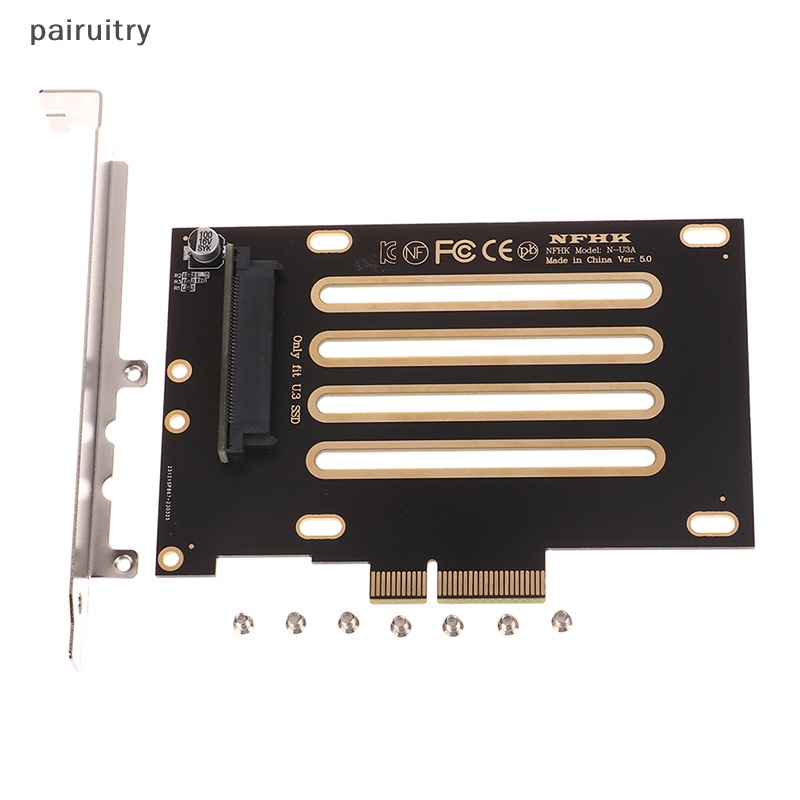 Prt U.3 SSD U3 Kit SFF-8639 Ke PCI-E 4.0 X4 Jalur Host Adapter Untuk Motherboard PM1735 PRT