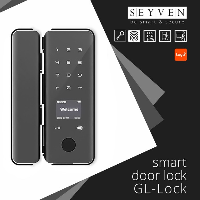 

Smart Lock Pintu Kaca with APP Tuya Smart Door Lock - BRACKET KACA