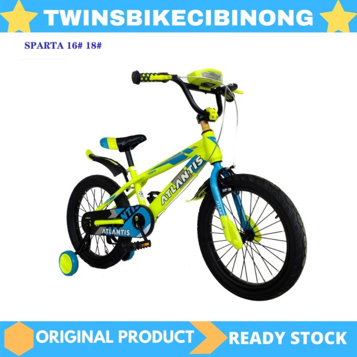 Sepeda Anak 16 Atlantis New Sparta Musik Lampu  - Kuning