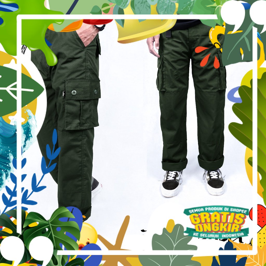 ZERONINE Celana Cargo pants | ZERONINE Celana Pria | ZERONINE Celana Regular | ZERONINE Celana Cargo
