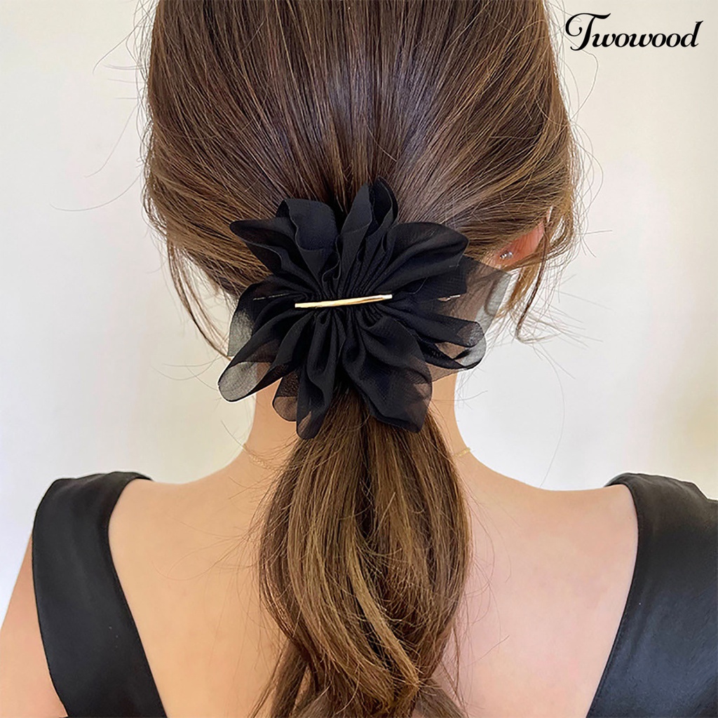 Twowood Non-Slip Pengerjaan Indah Musim Semi Jepit Rambut Bunga Besar Dekorasi Gadis Rambut Klip Aksesoris Rambut