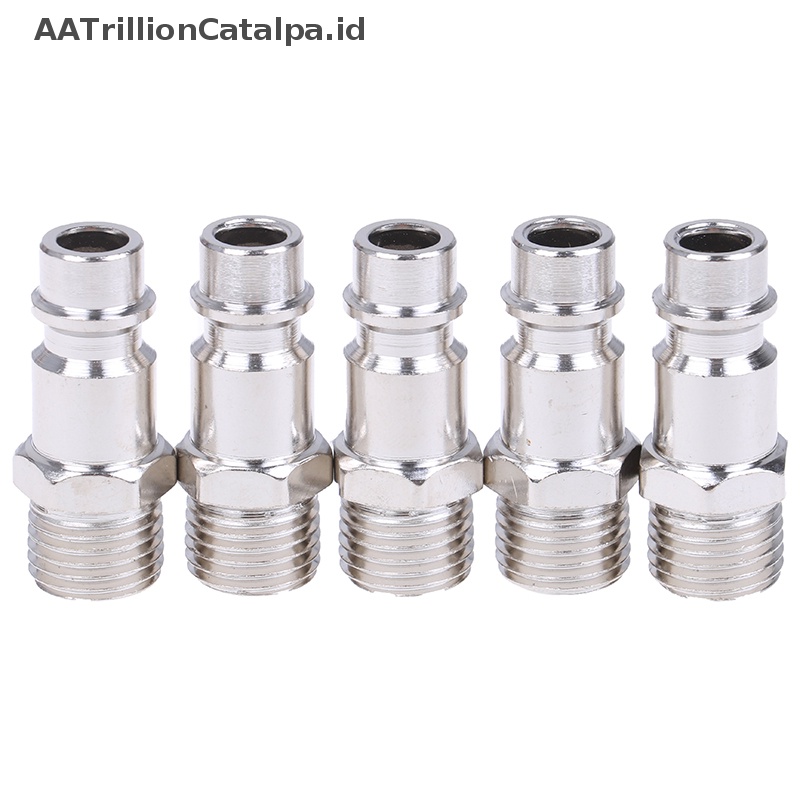 Aatrililioncatalpa 5pcs Selang Saluran Udara euro Fitg1/4&quot; quick release air or connector ID