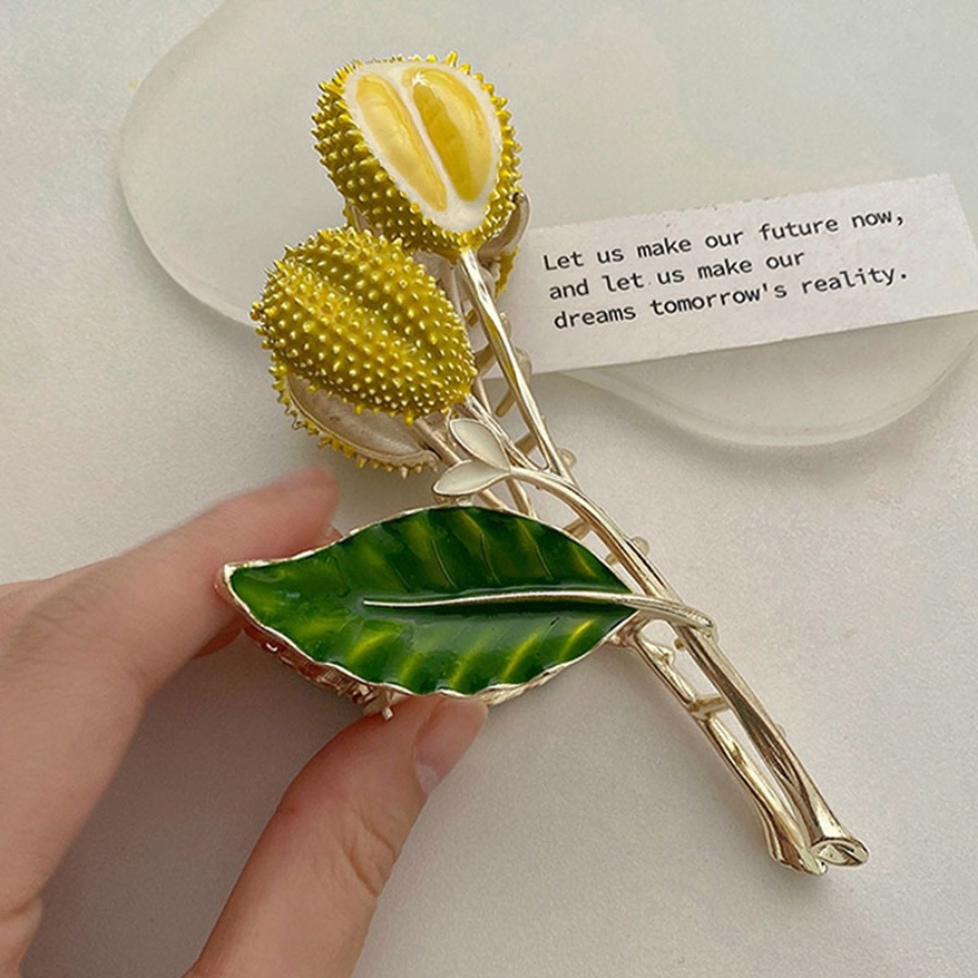 Logam Kreatif Durian Jepit Rambut Fashion Alloy Woman Hairpin Hair Claw Aksesoris Rambut