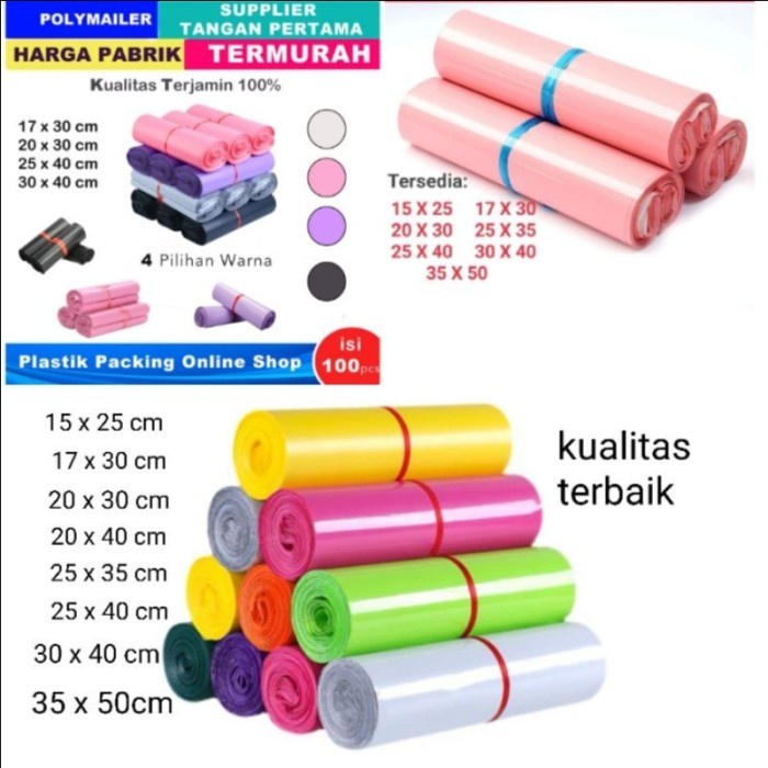 Plastik Polymailer Kantong Packing Tebal Premium