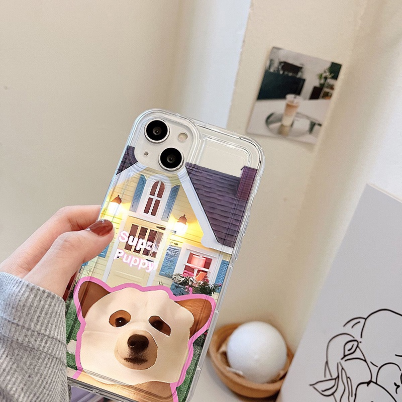 Fun Mask Dog Case Untuk Samsung A12 A10 A10S A14 A13 A11 A31 EU A51 A52 A52S A50 A50S A30S A32 A33 A03 A22 A23 A71 A73 A02 A03 S22 S23 Plus Ultra FE Airbag Shockproof Cover