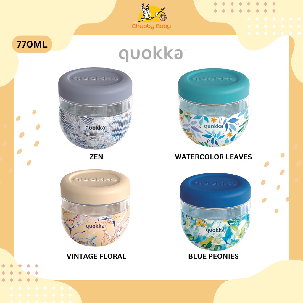 Quokka Ms Food Jar With Silicone Cover Bubble 770ml | mangkok anak