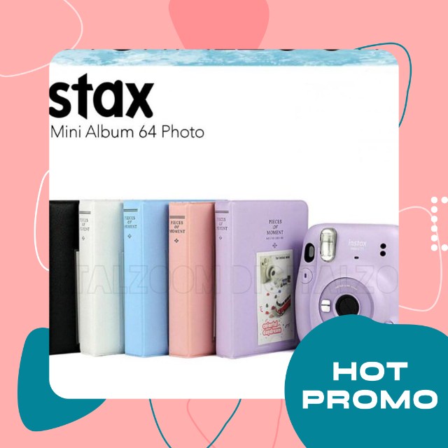 PITRIOLSHOP Album Instax Mini Pieces of Moment 64 Photo