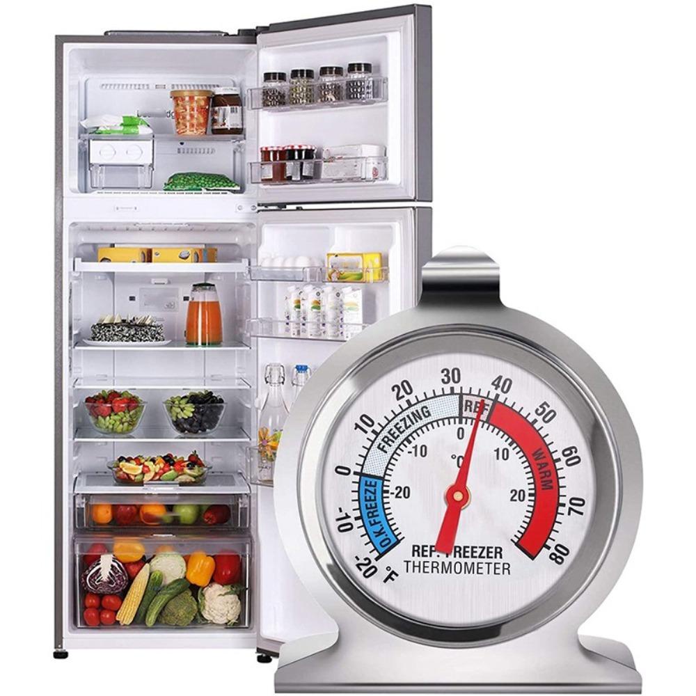 Rebuy Fridge Thermometer Stainless Steel Pendingin Alat Dapur Detector Monitor Kulkas Sensor Suhu