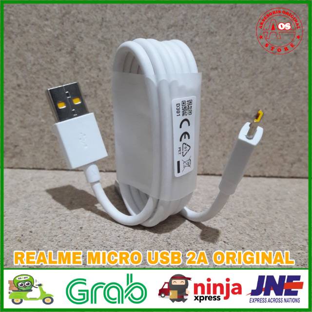 Kabel Data Real U1 C1 C2 C3 Realme 2 2 Pro Real 3 Real 5 5i 5s ORIGINAL 100% Micro USB 2A