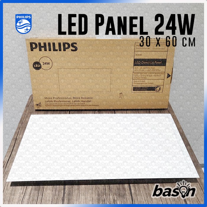 PHILIPS RC051B 24W W30L60 - Lampu LED Panel RC051 30 x 60 cm