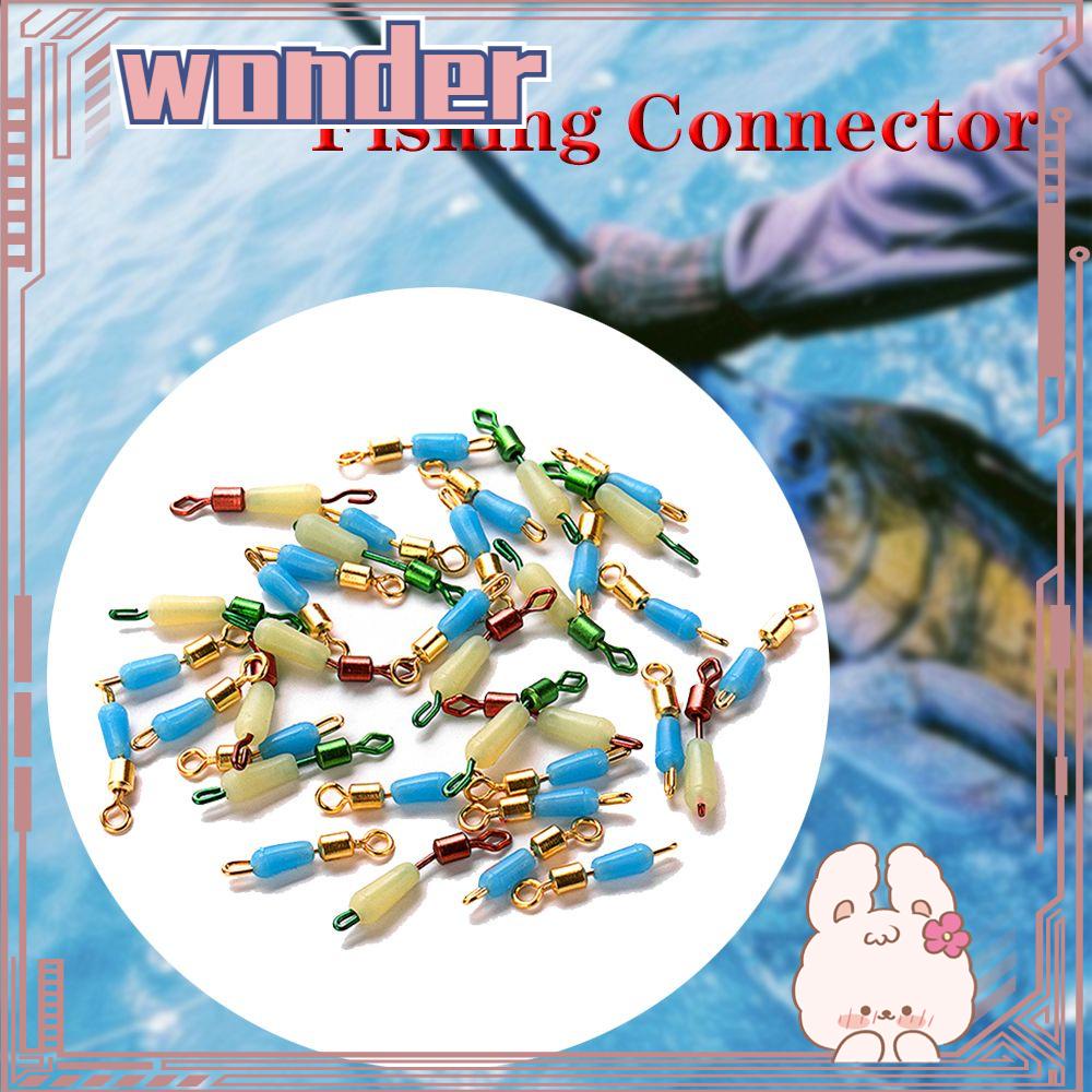 Wonder 30 /20PCS /Set Konektor Memancing Konektor Stainless Steel Putar Pin Cepat Konektor Tackle Aksesoris Dikait Snap