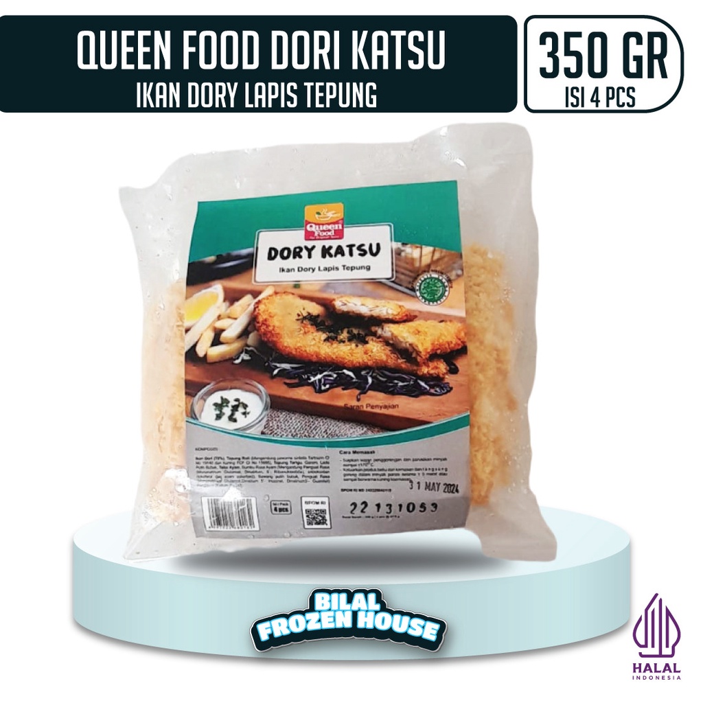 

Queen Food Dori Katsu 350gr - Ikan Dori Lapis Tepung Isi 4pcs