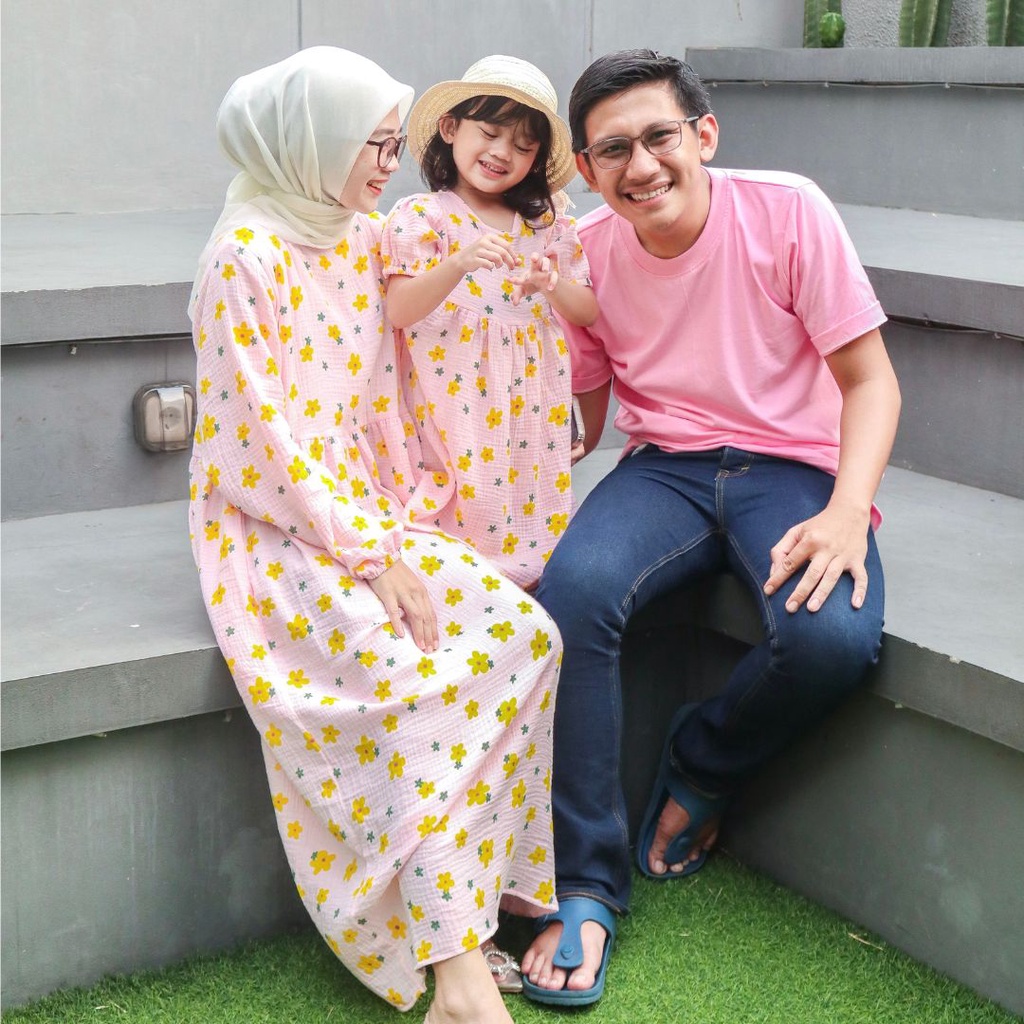 Ghazu - Elisa Family Set | Baju Keluarga | Baju Couple Keluarga | Tunik