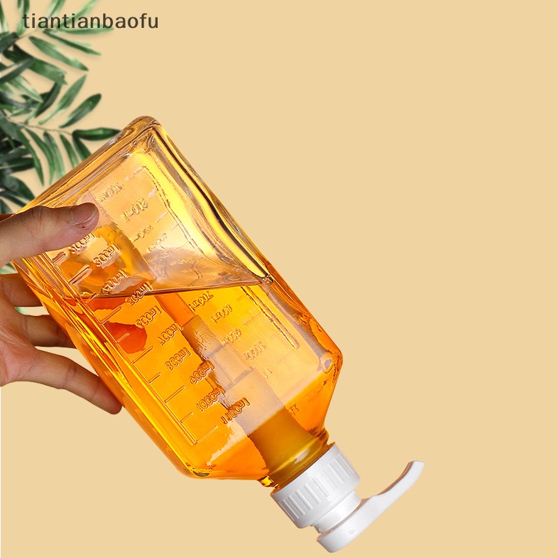 [tiantianbaofu] Dispenser Sirup Kopi 1100ml Botol Kecap Saus Madu Multi Fungsi W/Pump Boutique