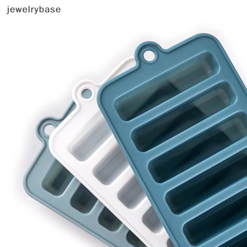 [jewelrybase] Cetakan Es Batu Silikon Tray Strip Panjang Cetakan Es Batu Baking Ice Cream Molds Butik