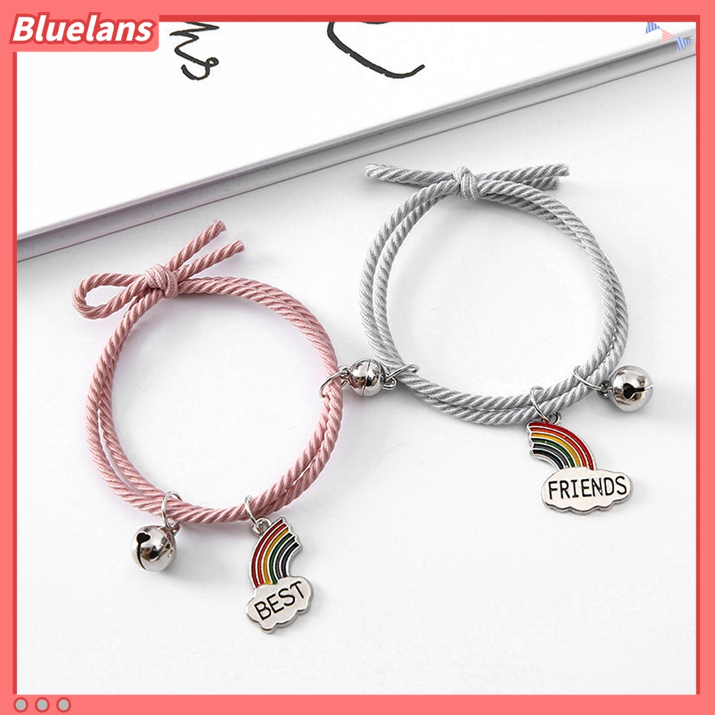 [BLS] 2pcs Braided Bracelets Hand Made Adjustable Pengerjaan Halus Elastis Dinosaurus Dekorasi Hias Minimalis Pasangan ic Matching Bracelets Aksesori Pakaian