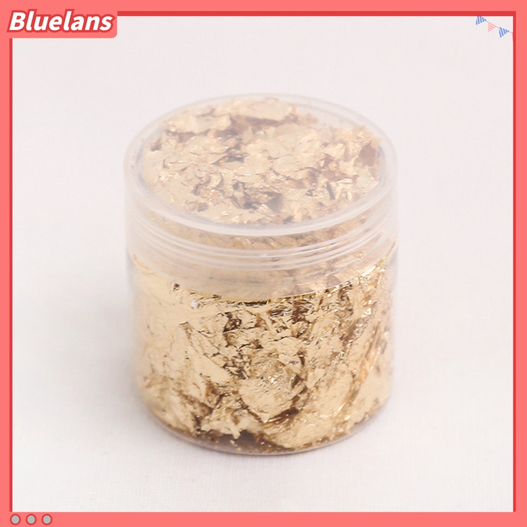 [BLM] 1botol Manicure Foil Decal Anti Luntur Multifungsi Nice-looking Nail Art Kertas Foil Warna Emas Untuk Wanita