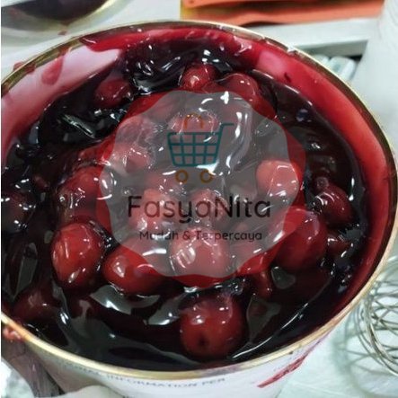 

Ceri Hitam dalam selai | Dark Black Cherry Zeelandia Fruitful 250gr - Apel Blueberry Bakels Dark Cherries Cherry Ceri Frutaneira Cheri Black Forest Cake