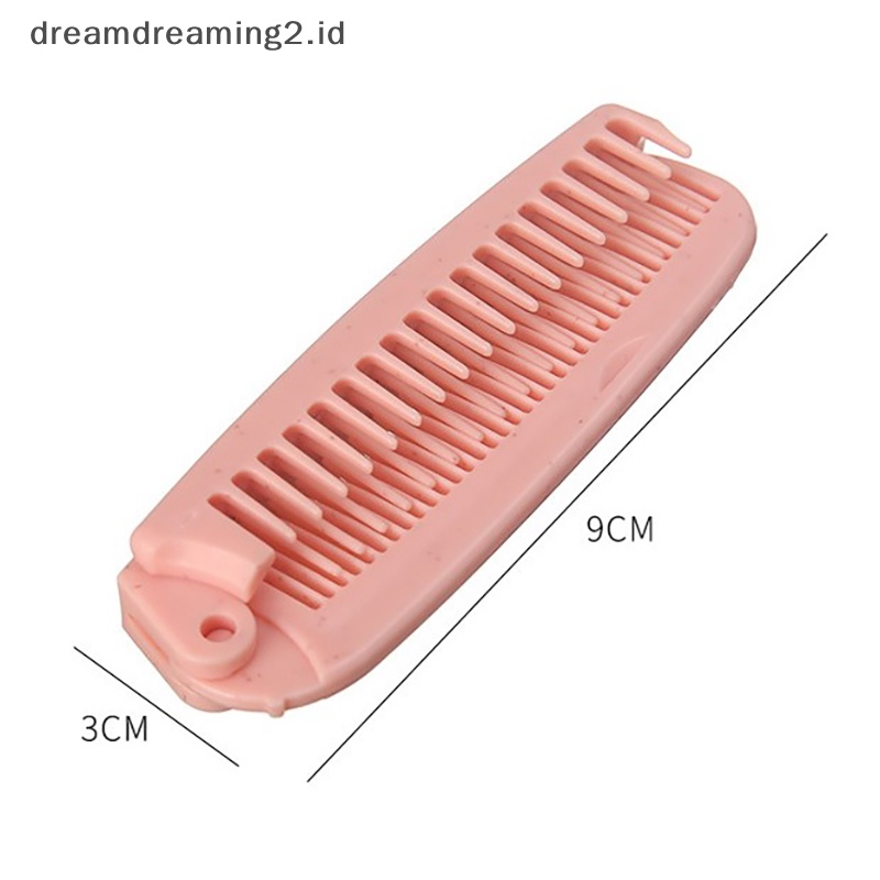 (drea) Sikat Sisir Rambut Lipat Portable Travel Massage Hair Comb Alat Penata Rambut //