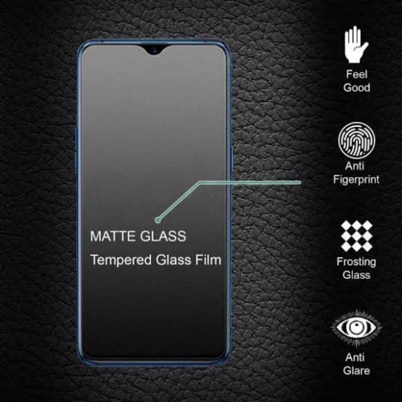 Tempered Glass Matte Vivo Y16/ Y19/ Y02/ Y22/ Y35/ Anti Gores Vivo Full Screen.