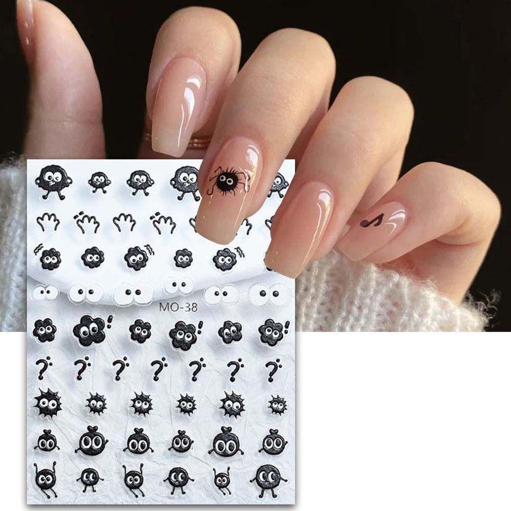 AUGUSTINA Agustinina Kartun Stiker Kuku Lucu Perekat Diri Melody Pochacco Anjing Domba Relief Dekorasi Kuku