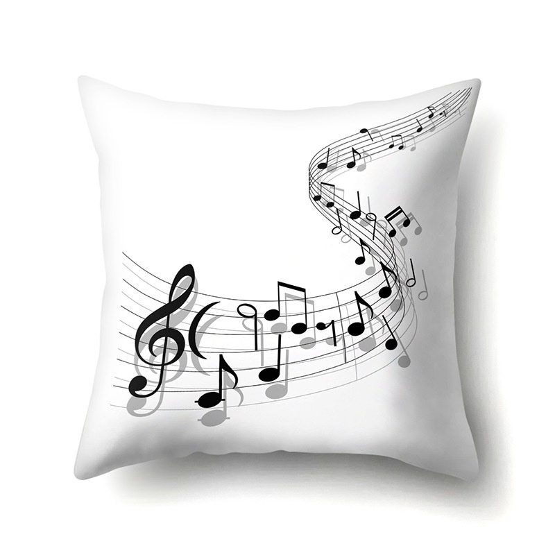 Sarung Bantal MUSIK Sofa Print Motif LUCU 45 x 45cm Lucu Cute Animal Cushion Cover Kain Kursi