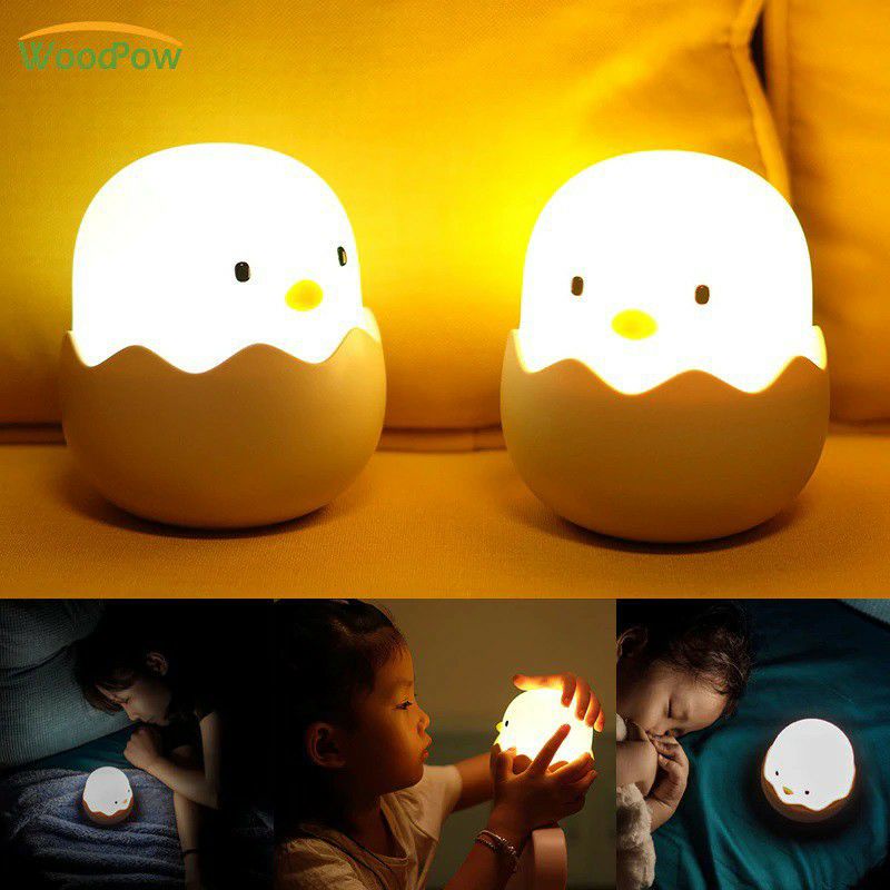 COD SM88 Lampu Tidur Unik Telur Bebek Telor Ayam Gemoy Otomatis Sensor Cahaya