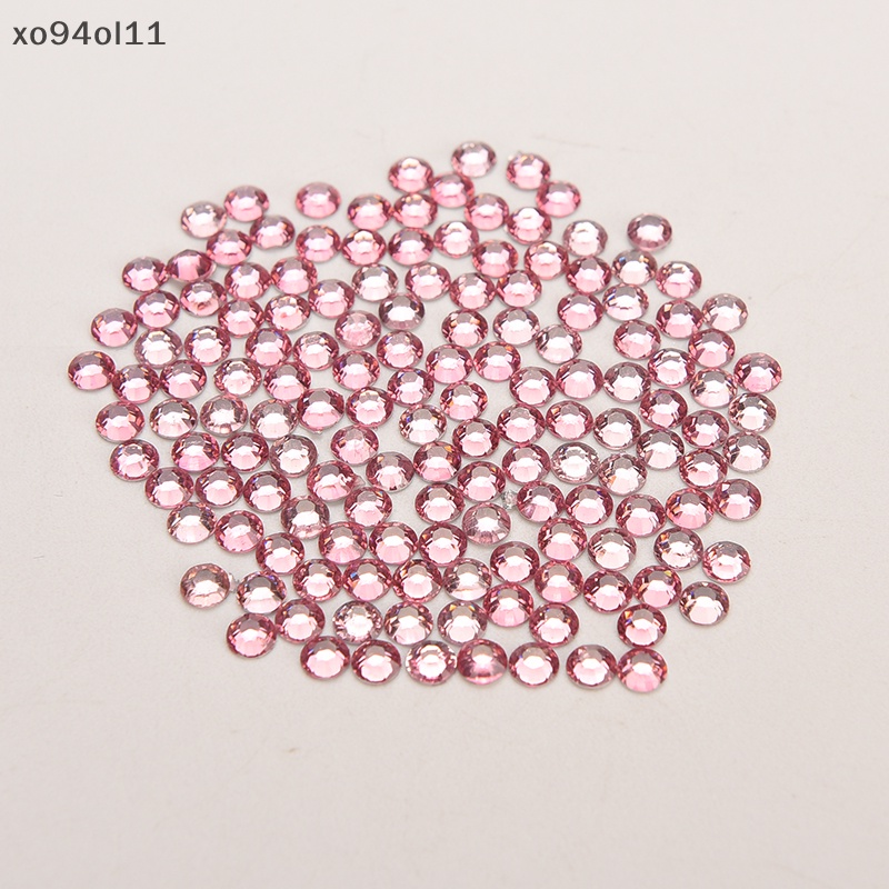 Xo Banyak 1000 Pcs Berlian Imitasi Segi Flatback Kristal Manik-Manik Bulat Nail Art DIY 4mm Baru OL