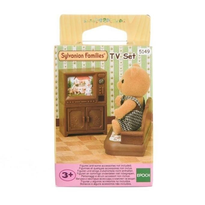 SYLVANIAN FAMILIES TV Set- Miniature Boneka Karakter