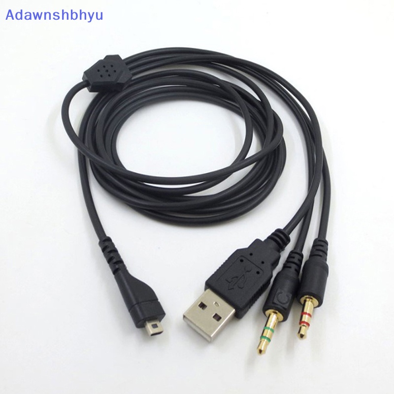 Adhyu 2m 1sampai3 Splitter Kabel Audio Gaming Earphone Headset Headphone Audio Cable Adapter Cord Kabel Untuk SteelSeries Arctis 3/5/7/Pro ID