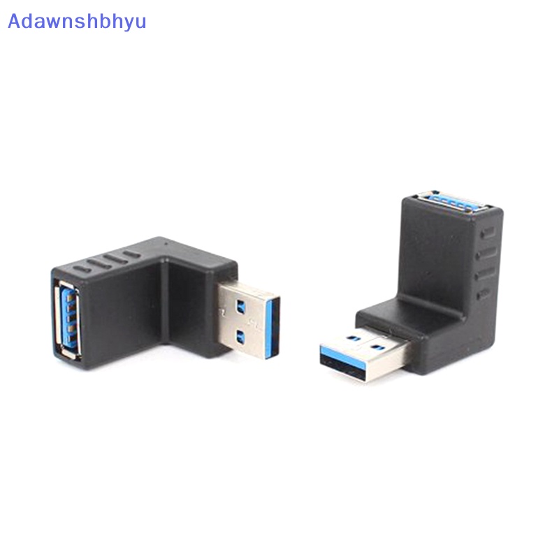 Adhyu Adapter Konektor USB 3.0 A Male To Female Siku Kiri Kanan 90derajat ID