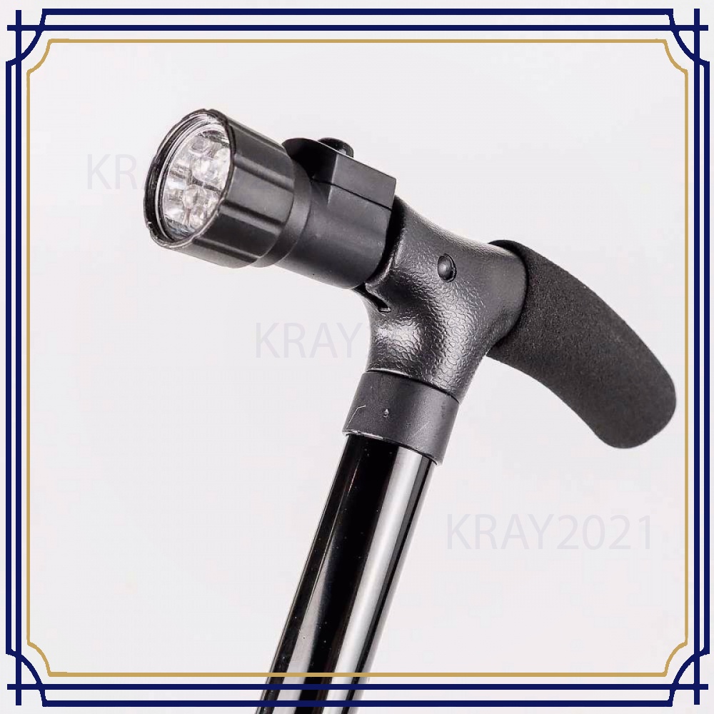 Lighted Crutch Five Sections Tongkat Bantu Jalan LED Light HT291