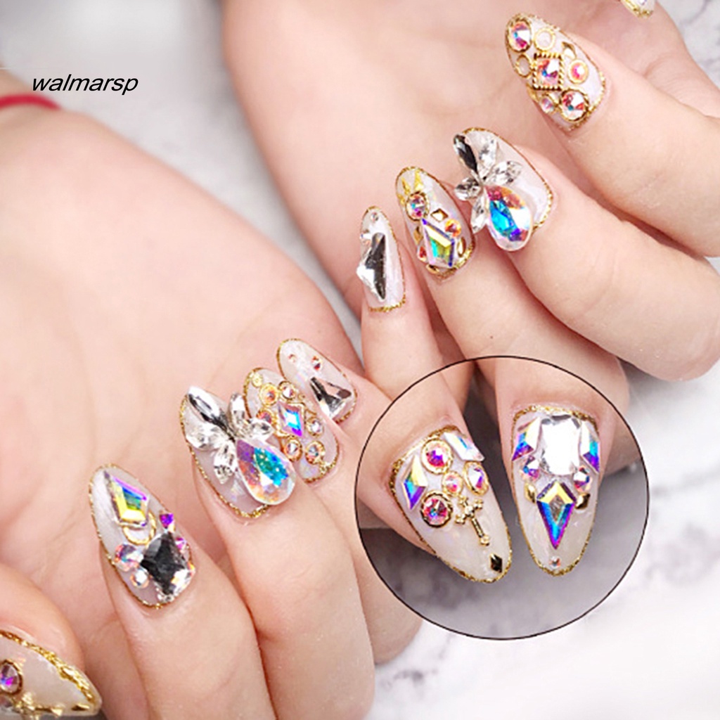 Ws Kuku Sequin Mutiara Imitasi Kreatif Manicure Decor Beauty Nail Art Decal Untuk Wanita