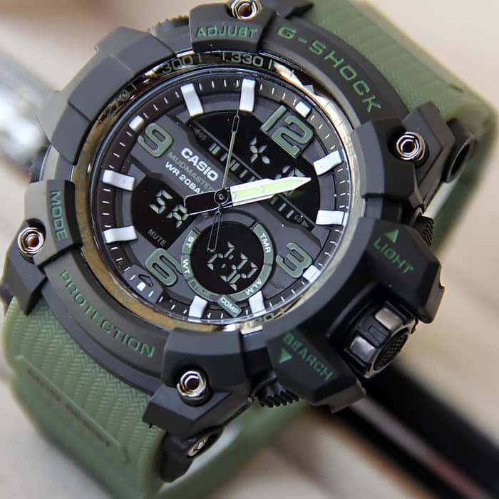 PROMO!!! WBS FREE BATERAI TAHAN AIR JAM TANGAN PRIA CASIO G-SHOCK DUAL-TIME GG-1000 GK001 G-SHOCK IMPORT