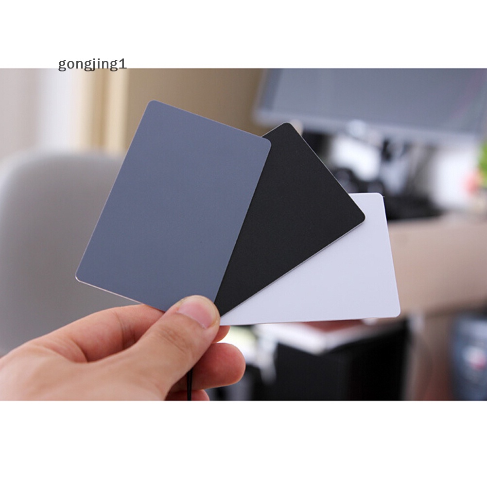 Ggg 3in1 Pocket-Size Digital Putih Hitam Abu Saldo Kartu18% Grey Card Kualitas ID