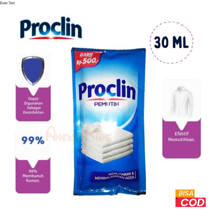 (6pcs) Pemutih Proclin Liquid Sachet 30ml Efektif Memutihkan