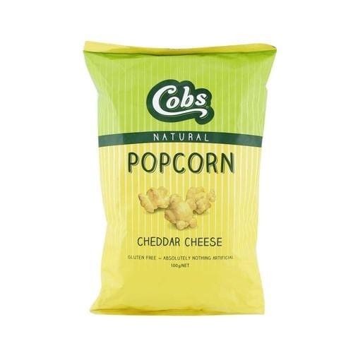 

Cobs Natural Popcorn Australia 110 Gram Cheddar Cheese/ Sweet & Buttery