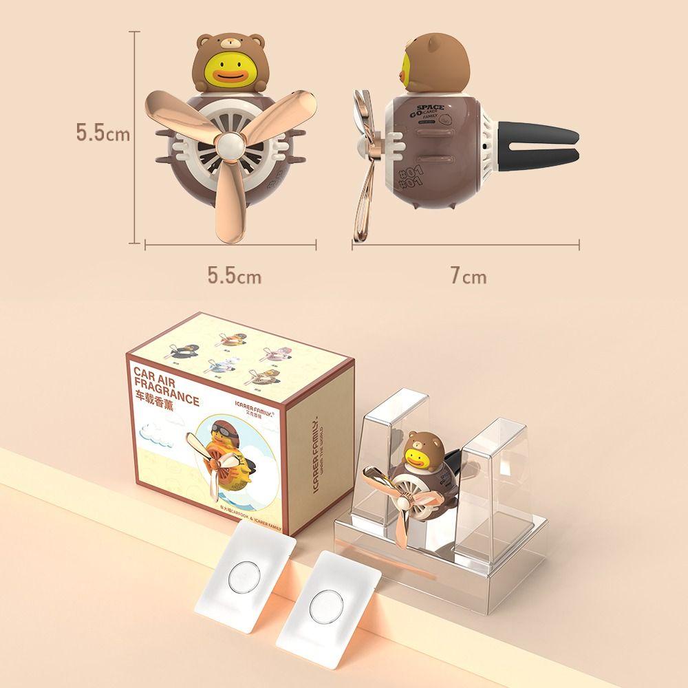Populer Pengharum Ruangan Mobil Kreatif Lucu Rotating Propeller Car Diffuser Untuk Universal