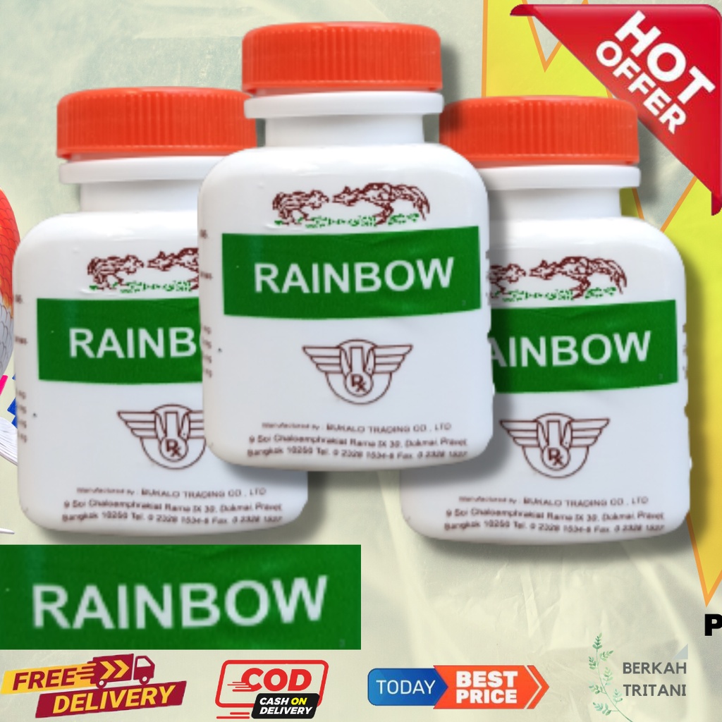Rainbow Ayam Rambo Multi Vitamin Ayam Bangkok Obat Penambah Tenaga Ayam Aduan Dopping Stamina Ayam T